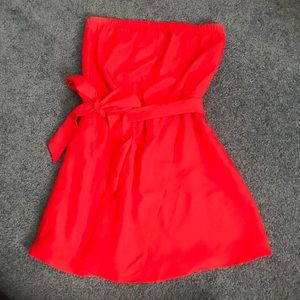 Strapless red, Express dress